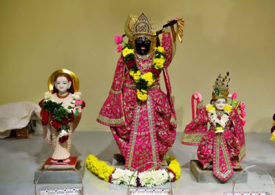 beautiful idols at holy hindu temple orlando, florida
