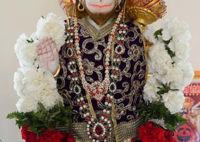 hanuman ji idol at the best hindu tempke in orlando florida